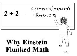 why einstein failed math, joke